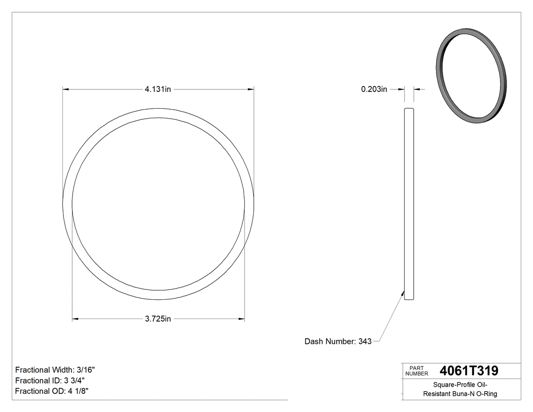 Technical drawing - 4061T319